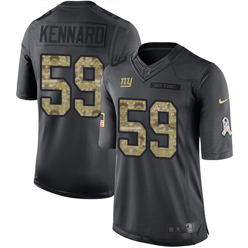 Nike Giants #59 Devon Kennard Black Men's Stitched NFL Limited 2016 Salute to Service Jersey